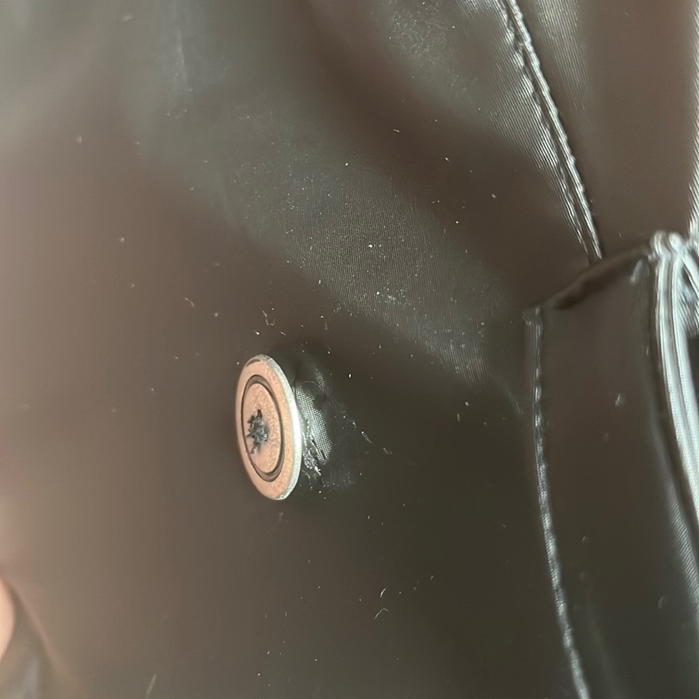 CoolWear Rainwear Double-breasted Trench with self-tie belt in polyester Small - Picture 9 of 11